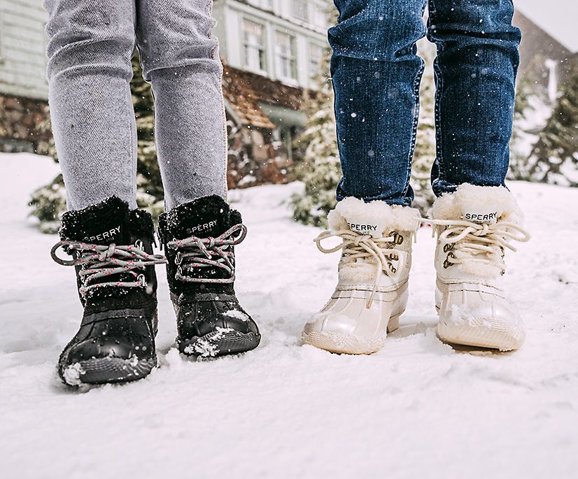 Botas Sperry Alpine Saltwater Negras | JALWUY481