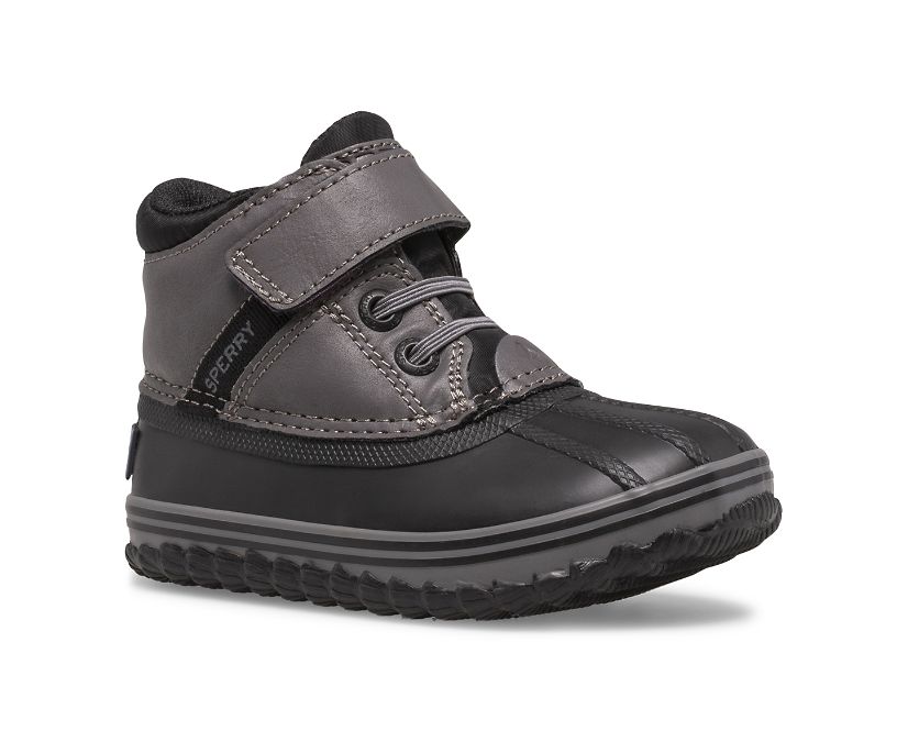 Botas Sperry Bowline Storm Junior Negras Gris | JEZSLW602