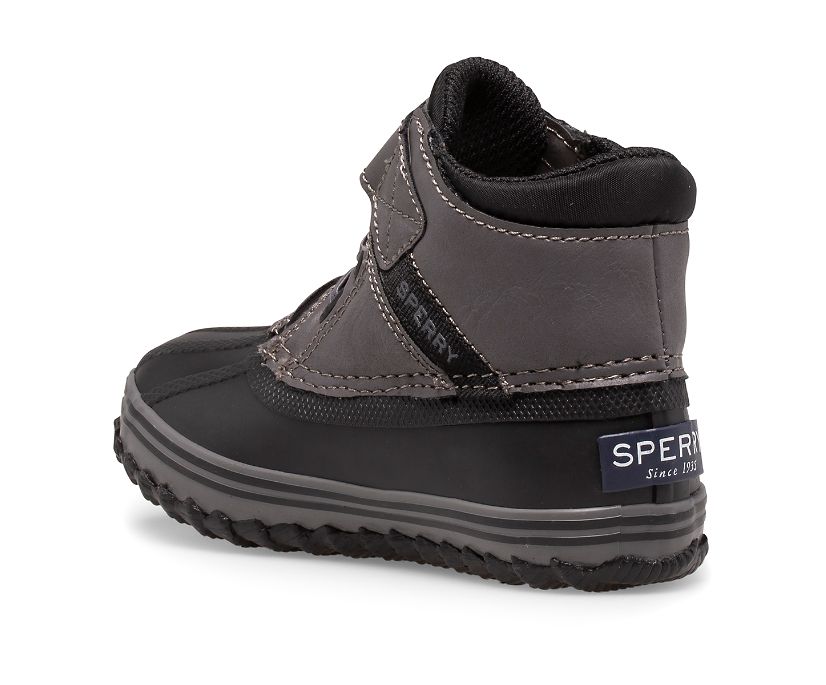 Botas Sperry Bowline Storm Junior Negras Gris | JEZSLW602