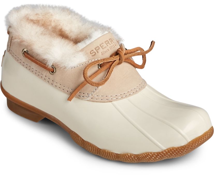 Botas Sperry Saltwater 1-Eye Cozy Blancas | RBFHGO960