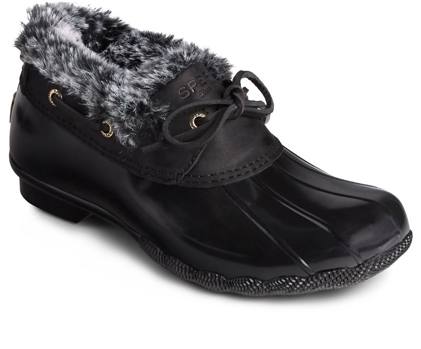 Botas Sperry Saltwater 1-Eye Cozy Negras | NMHVIZ102