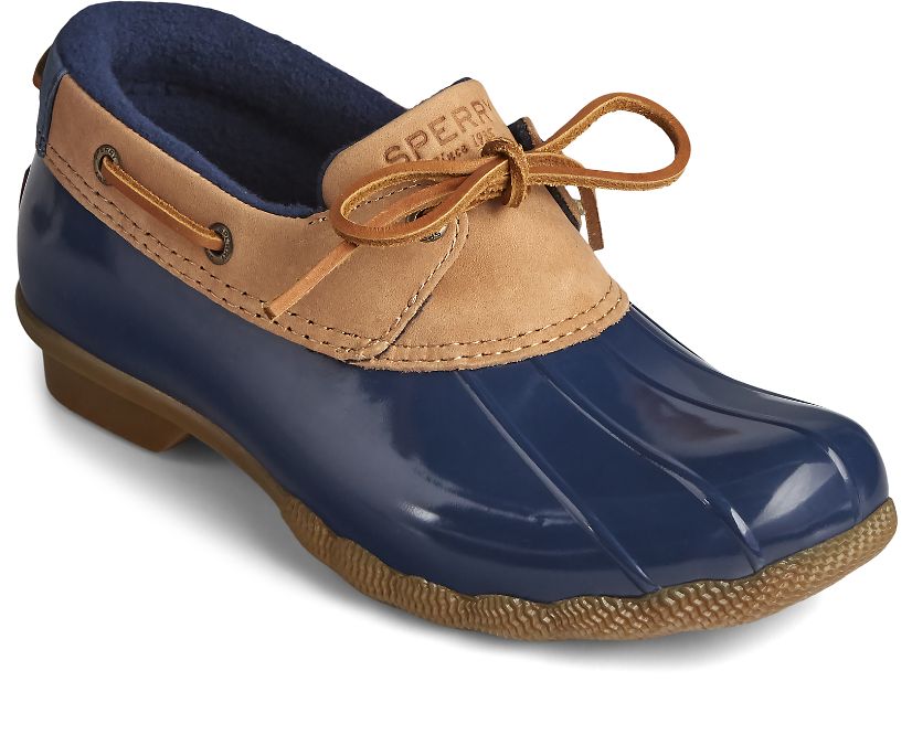 Botas Sperry Saltwater 1-Eye Cuero Marrones Azul Marino | OKMWHF508