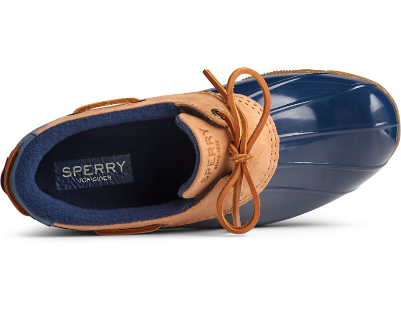 Botas Sperry Saltwater 1-Eye Cuero Marrones Azul Marino | OKMWHF508