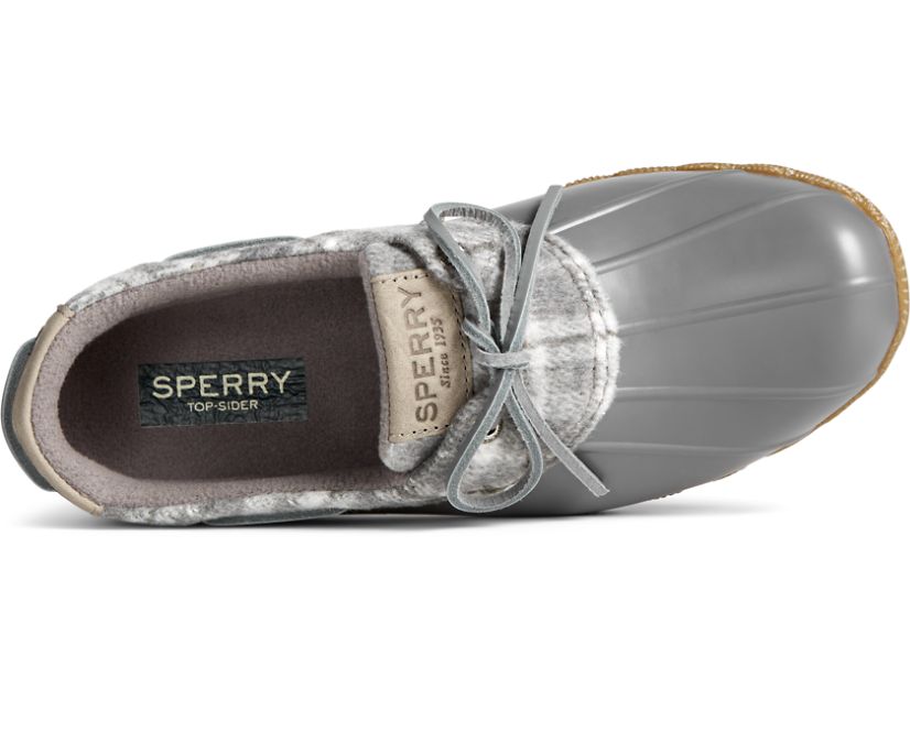 Botas Sperry Saltwater 1-Eye Plaid Lana Gris | OYGVWE495