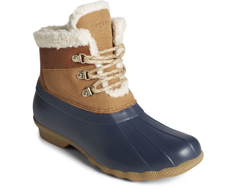 Botas Sperry Saltwater Alpine Cuero Marrones Azul Marino | YJXOTA915