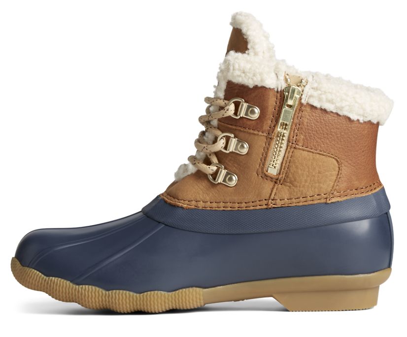 Botas Sperry Saltwater Alpine Cuero Marrones Azul Marino | YJXOTA915