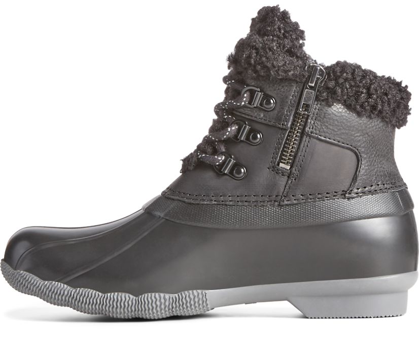 Botas Sperry Saltwater Alpine Cuero Negras | WDCFUJ598