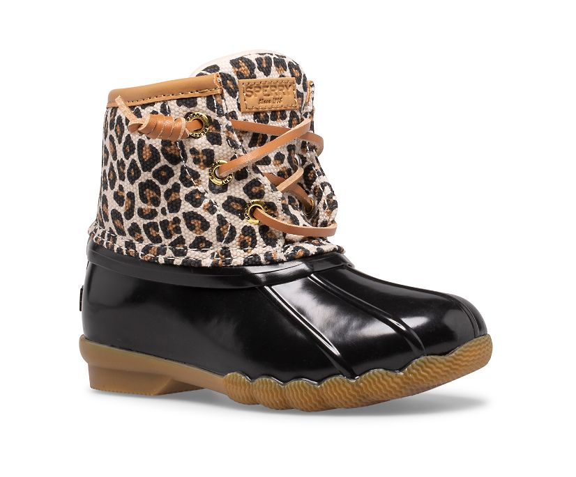 Botas Sperry Saltwater Animal Negras | FJALPI469