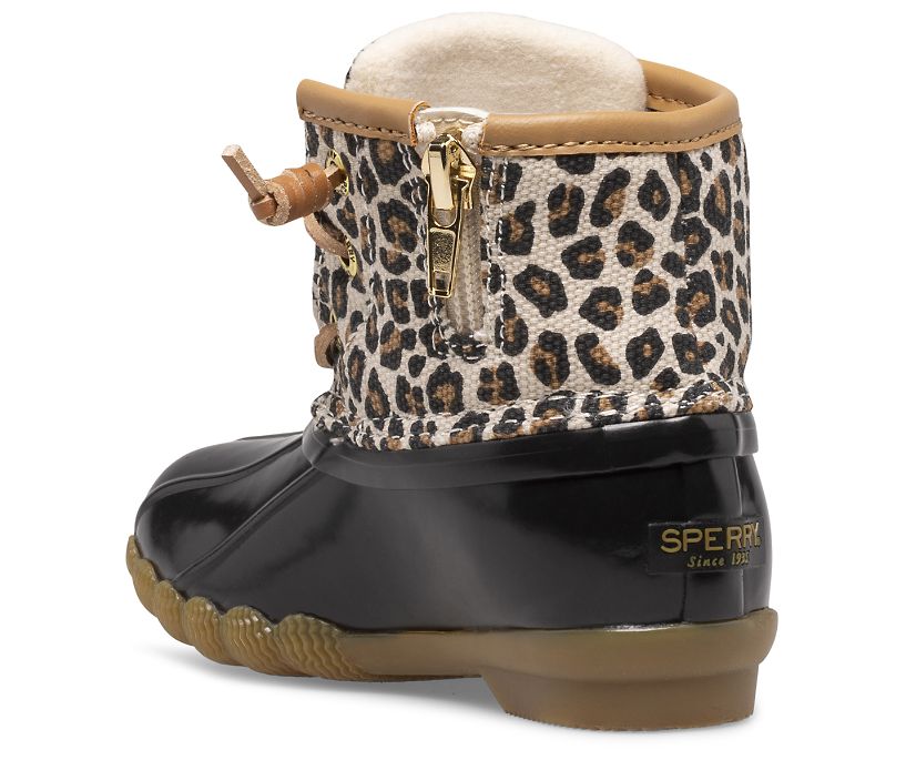 Botas Sperry Saltwater Animal Negras | FJALPI469