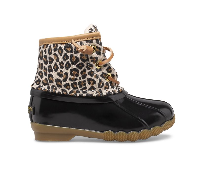 Botas Sperry Saltwater Animal Negras | FJALPI469