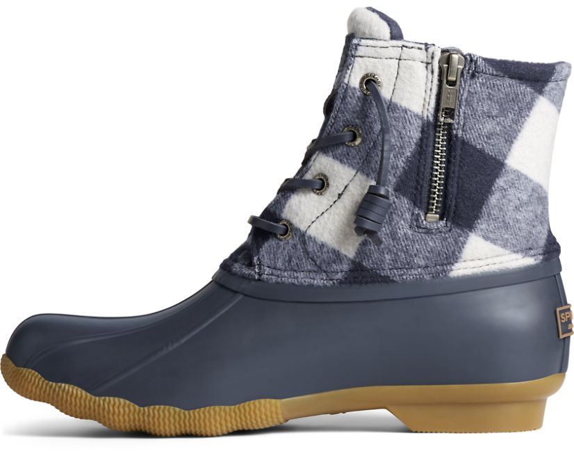 Botas Sperry Saltwater Buffalo Check Azul Marino | ASUGYK276