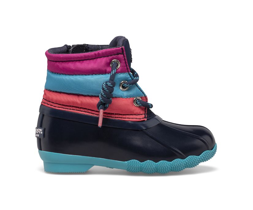 Botas Sperry Saltwater Junior Azul Marino Multicolor | XAYPKG804