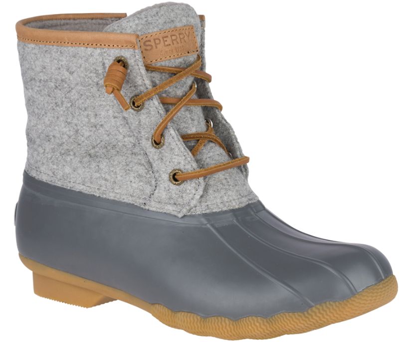 Botas Sperry Saltwater Lana Embossed w/ Thinsulate™ Gris | JXLNWI012