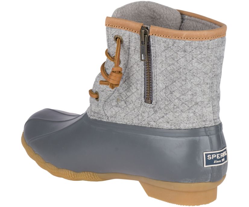 Botas Sperry Saltwater Lana Embossed w/ Thinsulate™ Gris | JXLNWI012