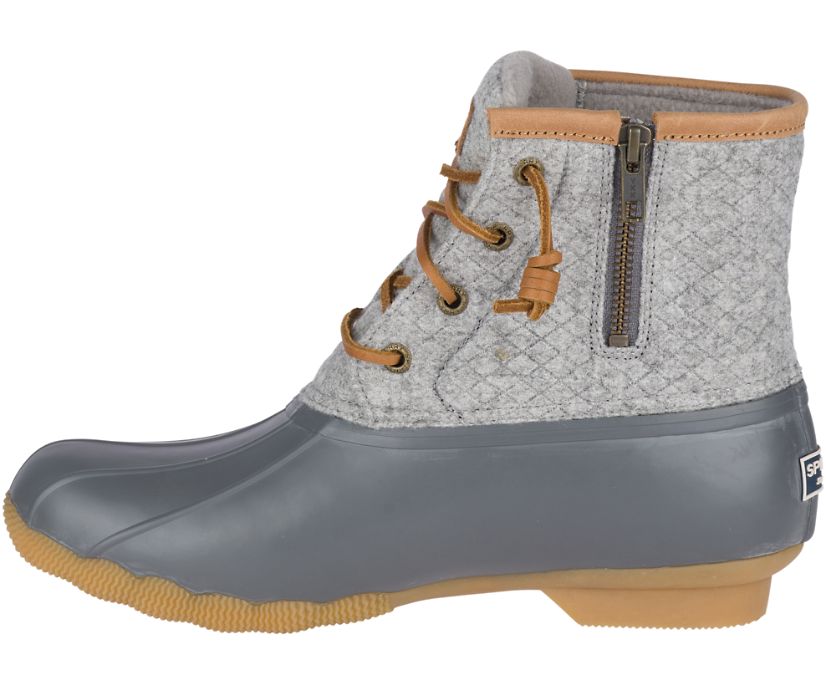 Botas Sperry Saltwater Lana Embossed w/ Thinsulate™ Gris | JXLNWI012