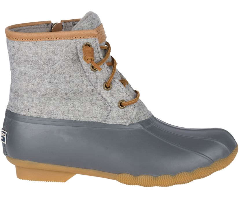 Botas Sperry Saltwater Lana Embossed w/ Thinsulate™ Gris | JXLNWI012