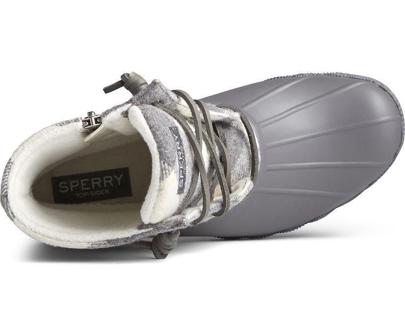 Botas Sperry Saltwater Lana Gris | OXYZKC957