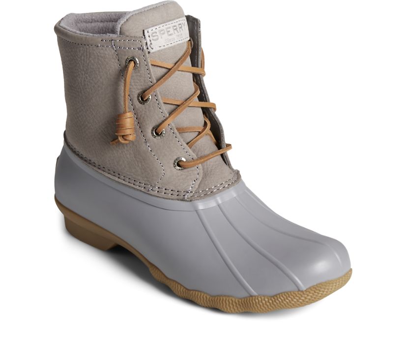 Botas Sperry Saltwater Mainsail Cuero Gris | JHDUXZ568