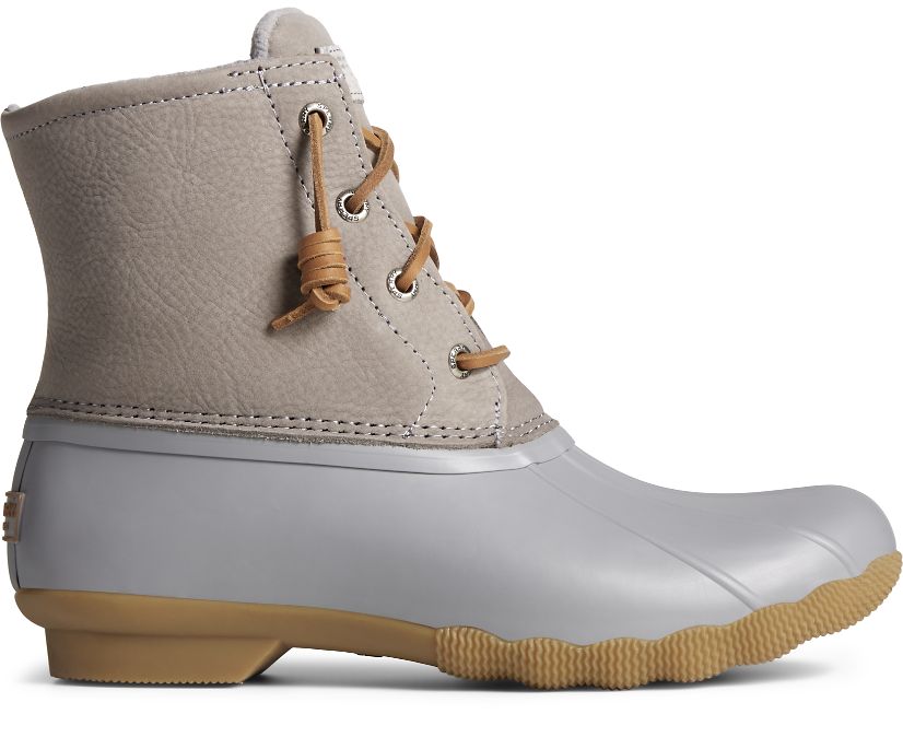 Botas Sperry Saltwater Mainsail Cuero Gris | JHDUXZ568