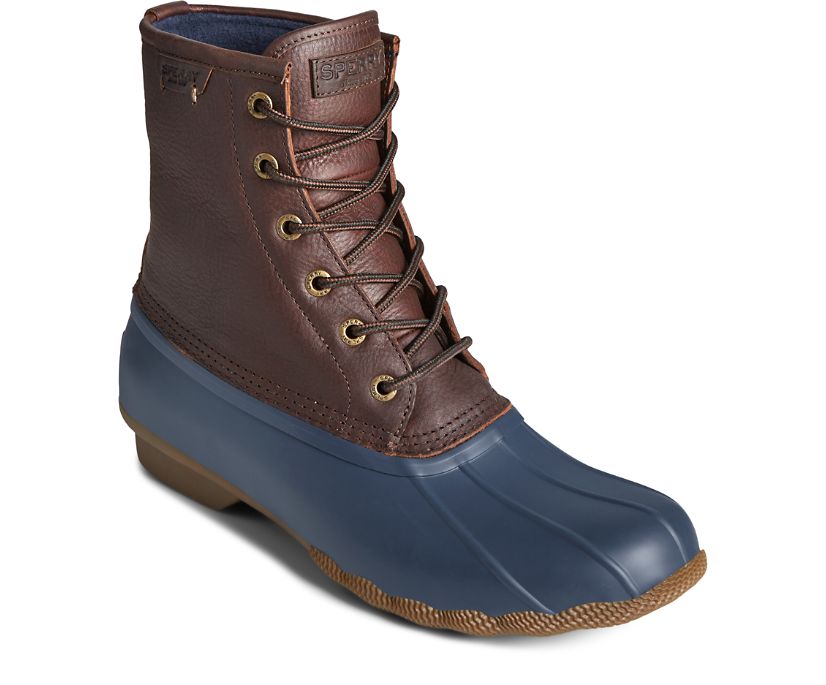 Botas Sperry Saltwater Marrones Azul Marino | HPCKWL139