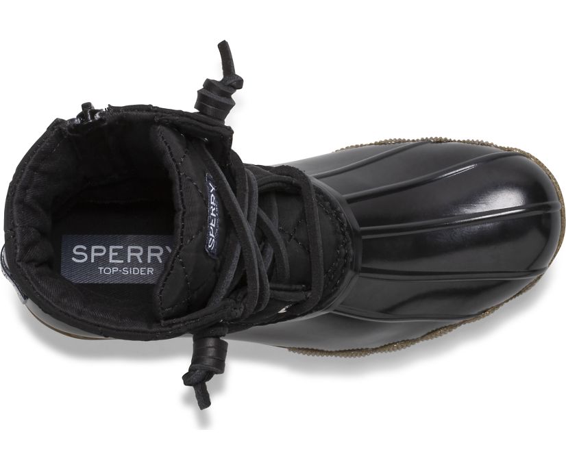 Botas Sperry Saltwater Nylon Quilt Negras | WPFGDH421