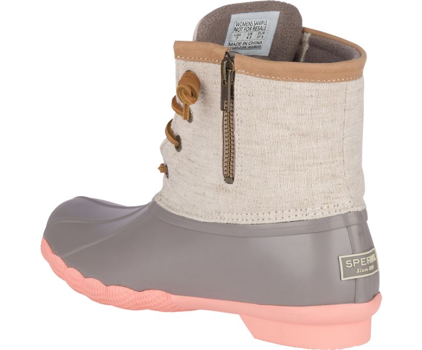 Botas Sperry Saltwater Pop Outsole Beige Rosas | LFAKVU840