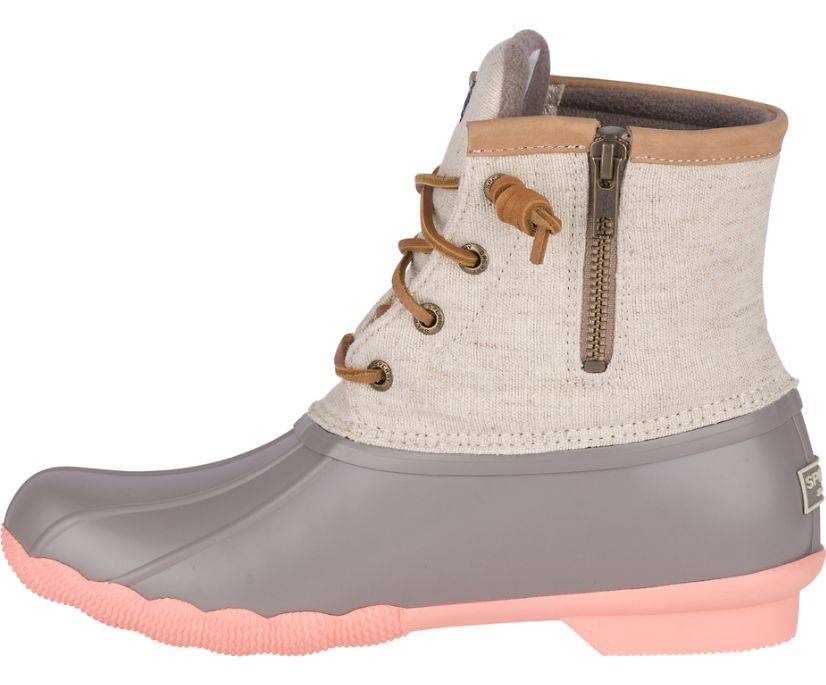 Botas Sperry Saltwater Pop Outsole Beige Rosas | LFAKVU840