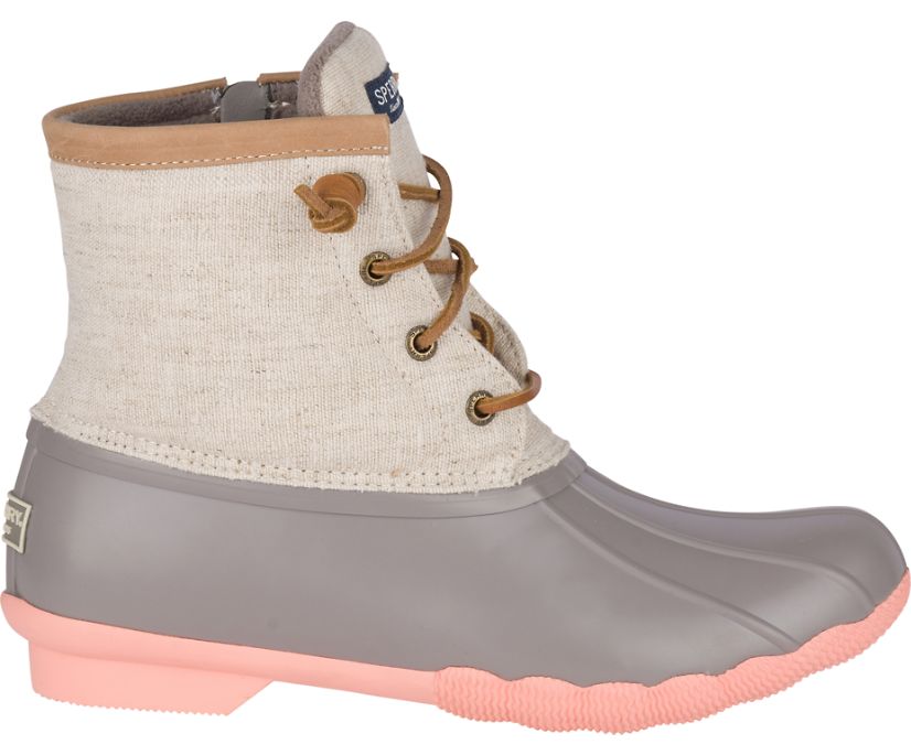 Botas Sperry Saltwater Pop Outsole Beige Rosas | LFAKVU840