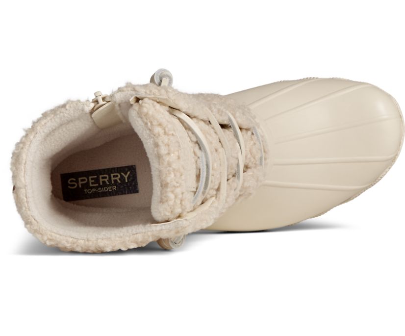 Botas Sperry Saltwater Sherpa Blancas | PUXQHM149