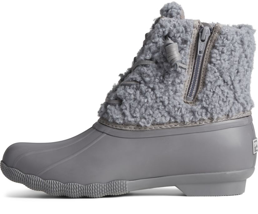 Botas Sperry Saltwater Sherpa Gris | RUPHOG417