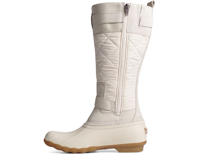 Botas Sperry Saltwater Tall Nylon Blancas | UQOZBK521