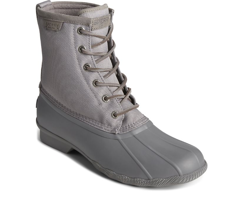 Botas Sperry Saltwater Textile Gris | WMZRTG359