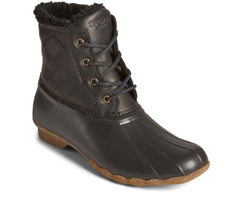 Botas Sperry Saltwater Winter Luxe w/ Thinsulate™ Negras | PTORZX690