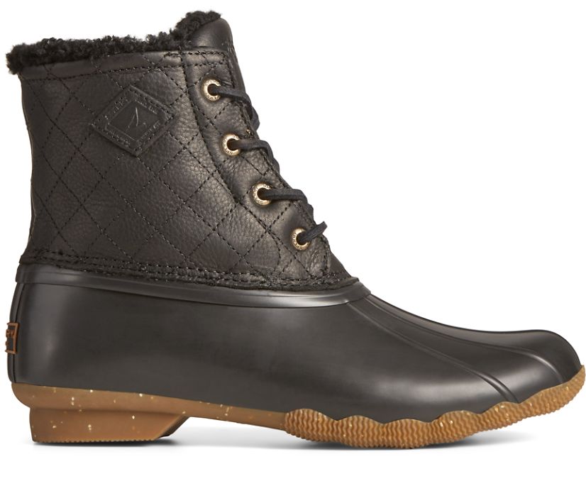 Botas Sperry Saltwater Winter Luxe w/ Thinsulate™ Negras | PTORZX690