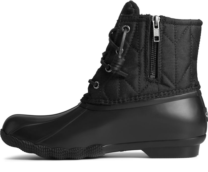 Botas Sperry SeaCycled™ Saltwater Nylon Negras | KMWPHI038