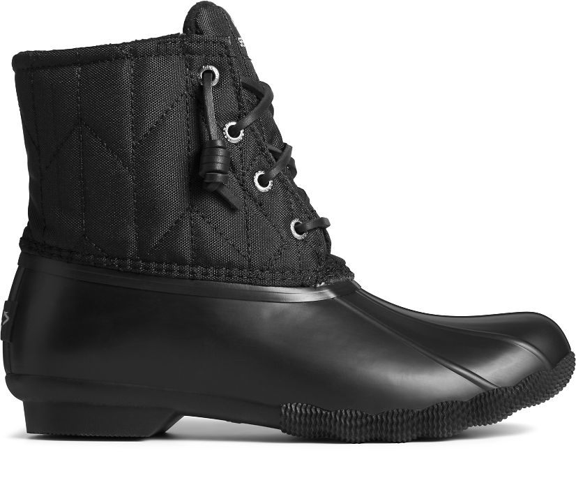 Botas Sperry SeaCycled™ Saltwater Nylon Negras | KMWPHI038