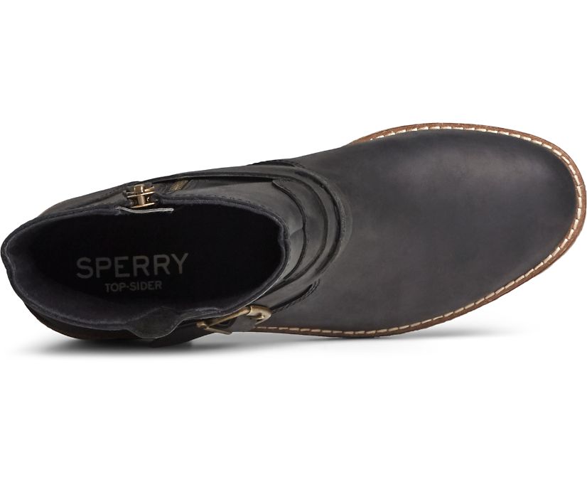 Botas Sperry Seaport Storm Short Shackle Negras | UQAILG310