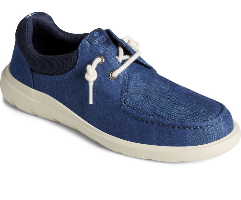 Loafers Sperry Captain's Moc Chambray Slip On Azul Marino | LFRIZA865