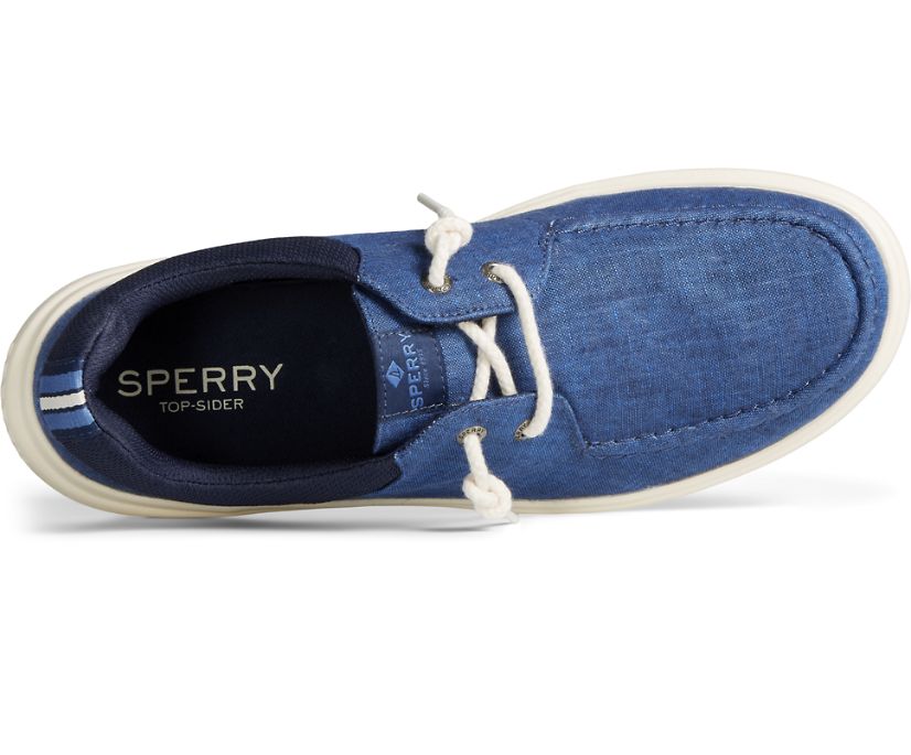 Loafers Sperry Captain's Moc Chambray Slip On Azul Marino | LFRIZA865