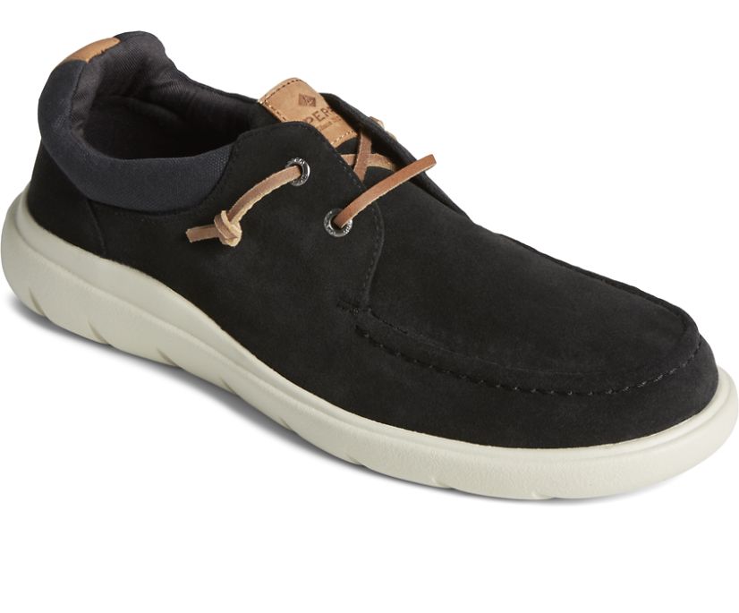 Loafers Sperry Captain's Moc Suede Slip On Negras | QPMFCD172