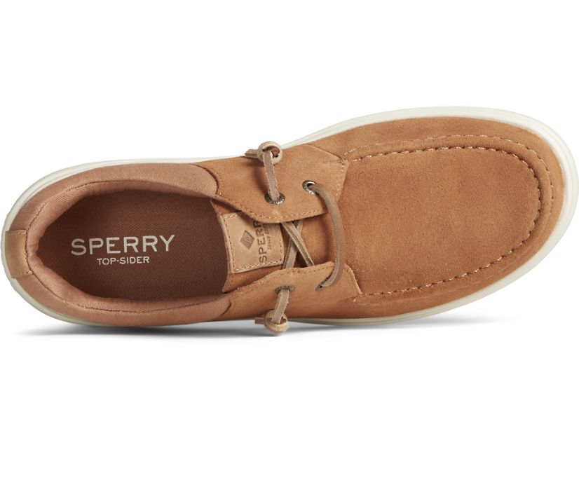 Loafers Sperry Captain's Moc Suede Slip On Marrones | UCIVPT091