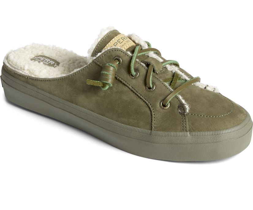 Loafers Sperry Crest Cozy Mule Verde Oliva | NOKISM102