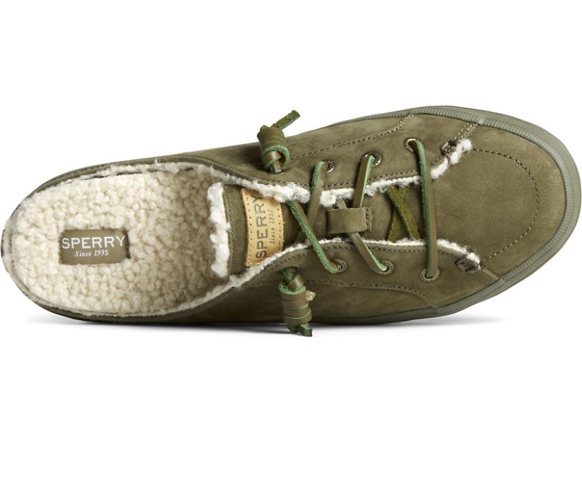 Loafers Sperry Crest Cozy Mule Verde Oliva | NOKISM102