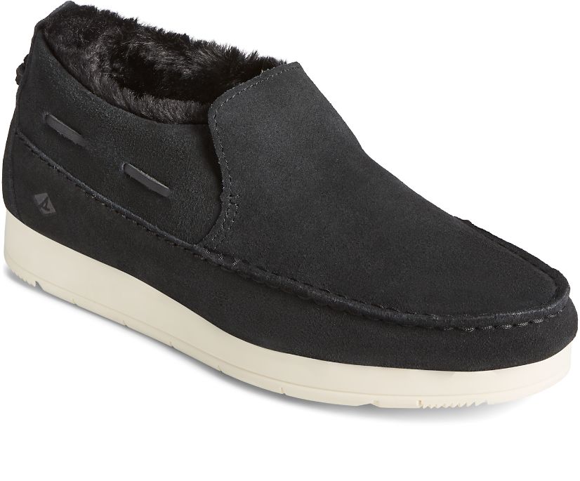 Loafers Sperry Moc-Sider Suede Slip On Negras | XQOCAZ530