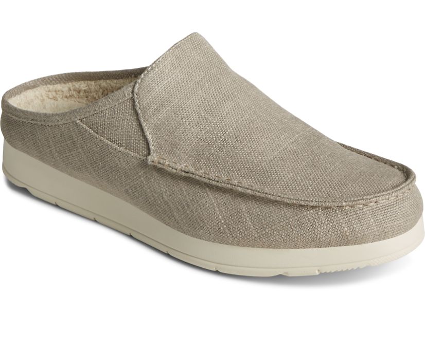 Loafers Sperry Moc-Sider Textile Mule Gris Marrones | RZKMVT765