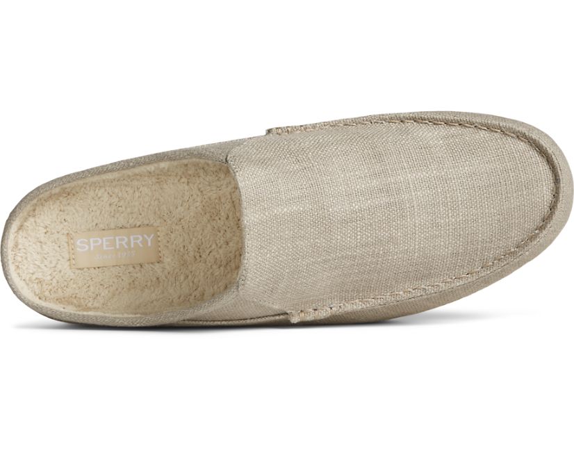 Loafers Sperry Moc-Sider Textile Mule Gris Marrones | RZKMVT765