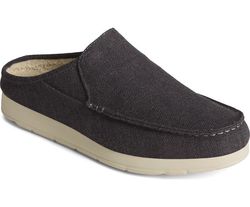 Loafers Sperry Moc-Sider Textile Mule Negras | MABQND210