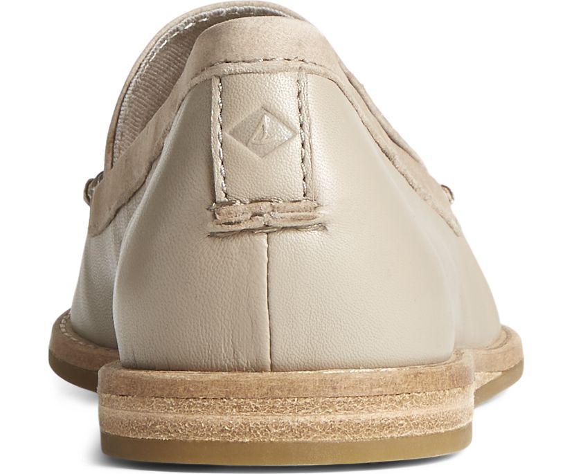 Loafers Sperry Saybrook Tonal Cuero Slip On Gris Marrones | GLHMNT213