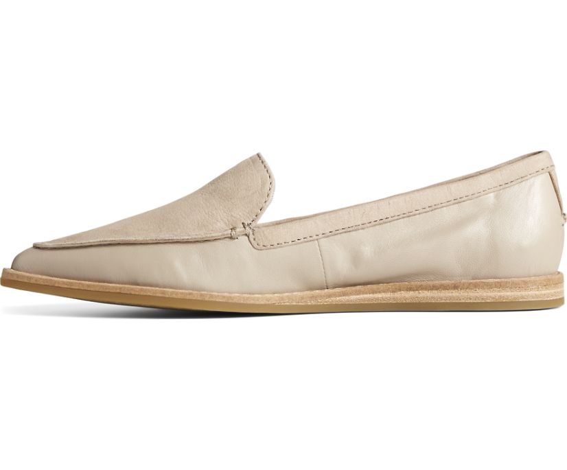 Loafers Sperry Saybrook Tonal Cuero Slip On Gris Marrones | GLHMNT213