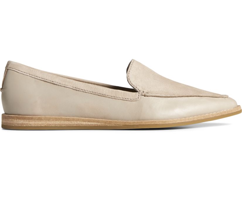 Loafers Sperry Saybrook Tonal Cuero Slip On Gris Marrones | GLHMNT213